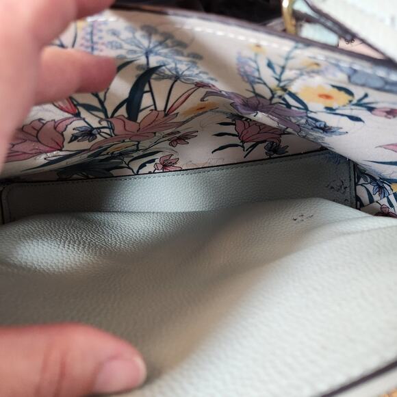 NANETTE LEPORE Mint Green Pebble Leather Shoulder Bag Purse FLAWED - Picture 7 of 9